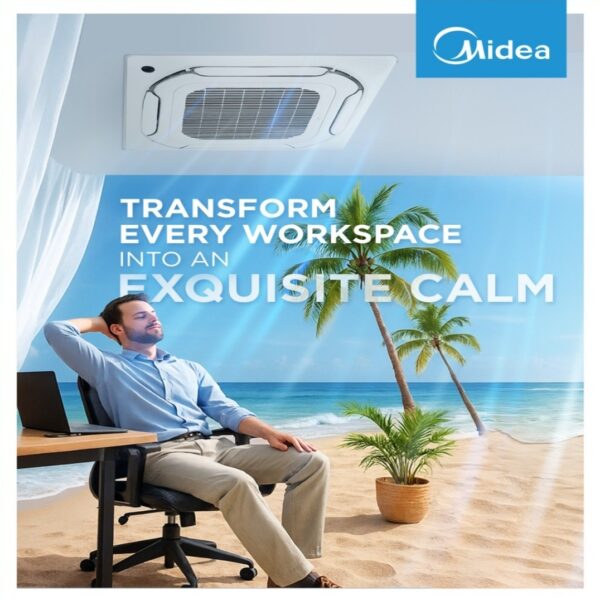 Caseta de tavan Midea Breezeless